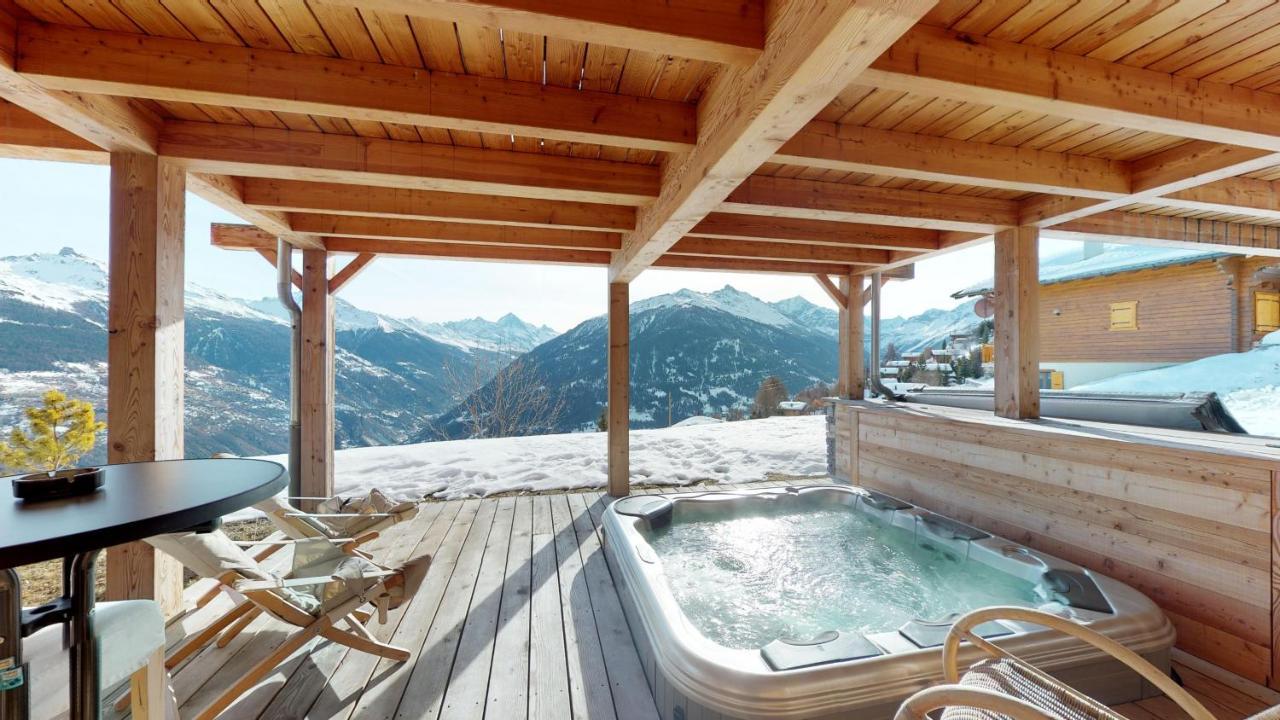 Etoiles Des Neiges Luxe & Jacuzzi Chalet 12 Pers By Alpvision Residences Hérémence Exteriér fotografie