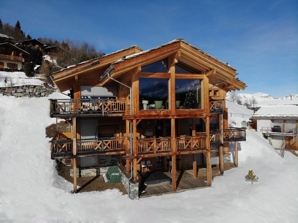 Etoiles Des Neiges Luxe & Jacuzzi Chalet 12 Pers By Alpvision Residences Hérémence Exteriér fotografie